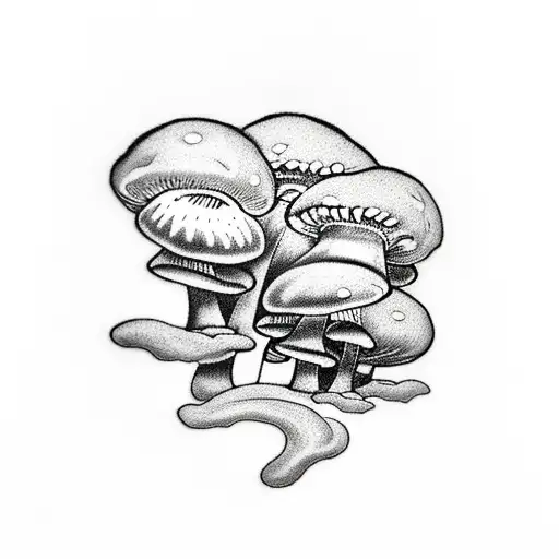 MUSHROOM CLOUD, tattoo design idea
