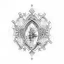 gate heaven tattoo design idea