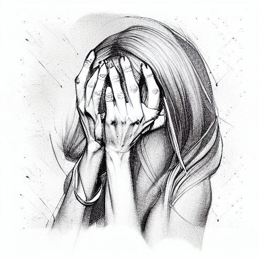 woman, praying, blond, hands, blade, warrior tattoo design idea