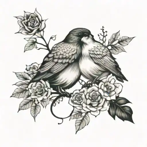 couple tattoo for lovers minimalism tattoo design idea