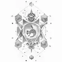 Capricorn constellation half sleeve  tattoo design idea