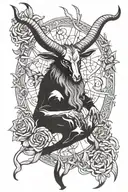 Baphomet tattoo design idea