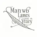 hey chatgpt can u make a tattoo sample on a bases of this proverb ' The man who blames others has a long way in his jour tattoo design idea