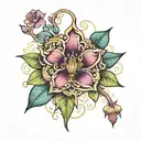 fleur de vie  tattoo design idea
