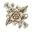 fleur de vie  tattoo design idea