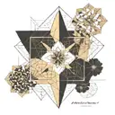 fleur de vie + nombre d'or + énergie + protection tattoo design idea