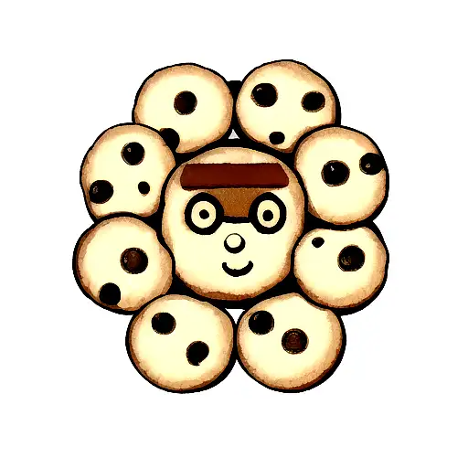 cookie tattoo design idea