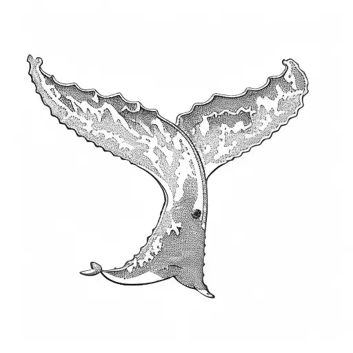 a whale tail tattoo design idea