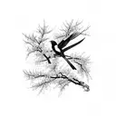 magpies & v-xi-xvii & xii-ix-xxi & Washington dc & cherry blossoms & sleeve tattoo design idea