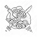 alcohol recovery, small, patchwork style  tattoo design idea