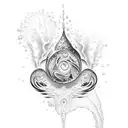 water element tattoo design idea