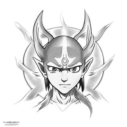 Blue spirit Avatar the last airbender tattoo design idea