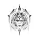 sunshine tattoo design idea