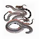 snake and tiger tattoo design idea