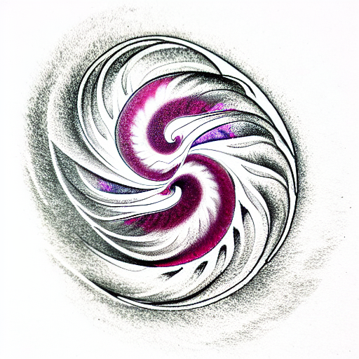 Fibonacci spiral Like bloodline tattoo design idea