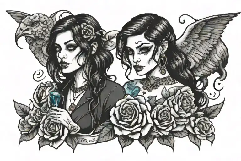 words Lost Cause Hard Times Made tattoo design idea