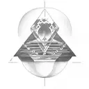 balance scale tattoo design idea