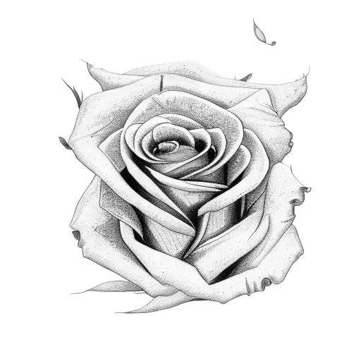 roses wrapped around the name Jasmine  tattoo design idea