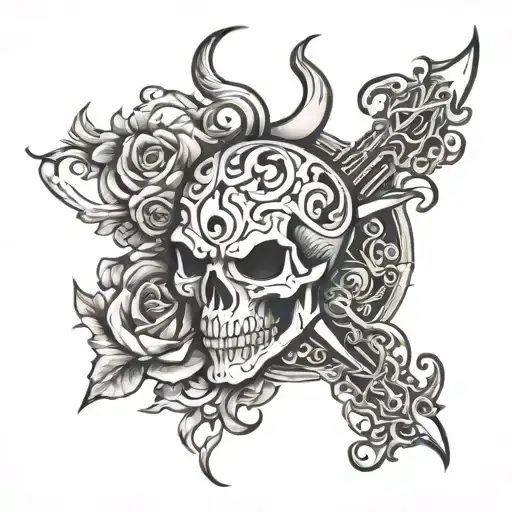 wrath deadly sin tattoo design idea