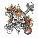 wrath deadly sin tattoo design idea