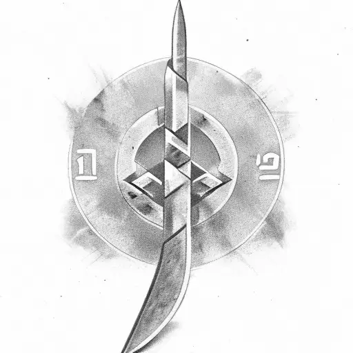 Ukrainian Trident tattoo design idea