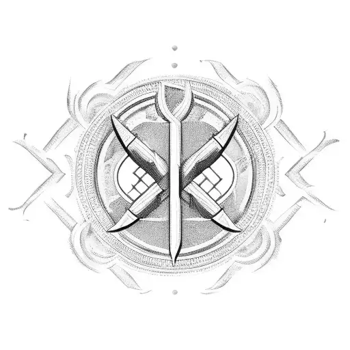 Ukrainian Trident tattoo design idea