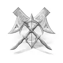 Ukrainian Trident tattoo design idea