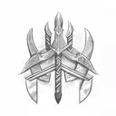 Ukrainian Trident tattoo design idea