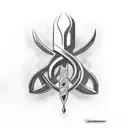 Ukrainian Trident tattoo design idea