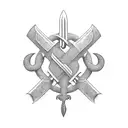 Ukrainian Trident tattoo design idea