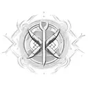Ukrainian Trident tattoo design idea
