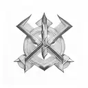 Ukrainian Trident tattoo design idea