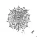 Spider Web tattoo design idea