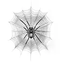 Spider Web tattoo design idea