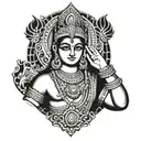  murugan and vel in the wrist arm tattoo design idea