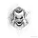 joker, evil, grant morrison, scott synder tattoo design idea