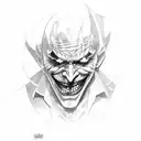 joker, evil, grant morrison, scott synder tattoo design idea