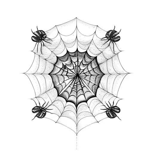 spider's web Shape  marihuana  tattoo design idea