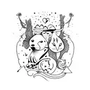 Amor fati tattoo design idea