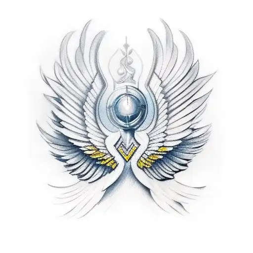 wings of Valkyrie tattoo design idea