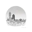 Richmond, Virginia skyline tattoo design idea