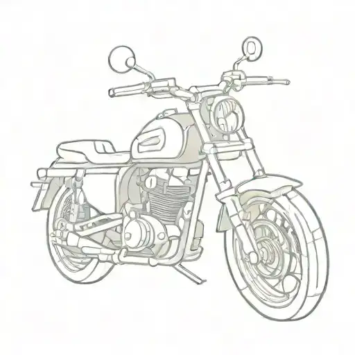 Incorporate a grenade F1 into a traditional weapon design on a motorcycle theme tattoo design idea