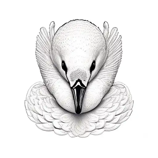 swan tattoo design idea