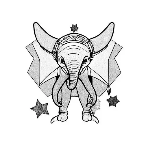 dumbo tattoo design idea