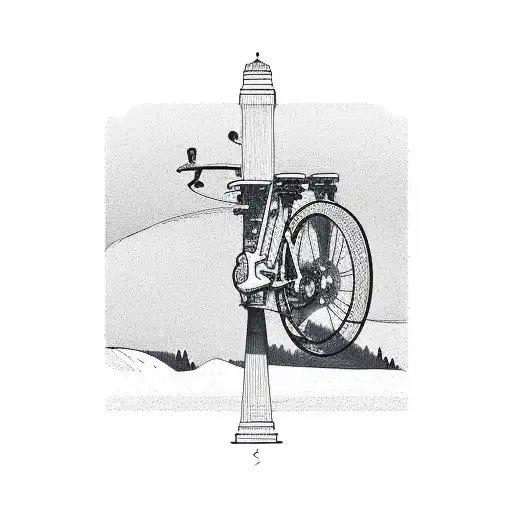 cycle mont ventoux tattoo design idea