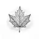 Maple Leaf tattoo design idea