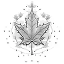 Maple Leaf tattoo design idea