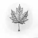 Maple Leaf tattoo design idea