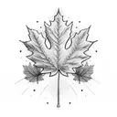 Maple Leaf tattoo design idea