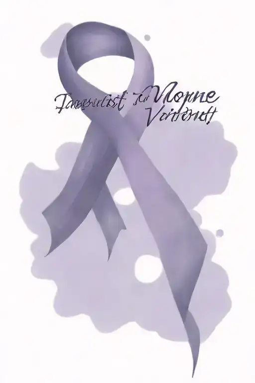 domestic violence purple ribbon with the purple leopard print sunflower love shouldn't hurt writing tattoo design idea